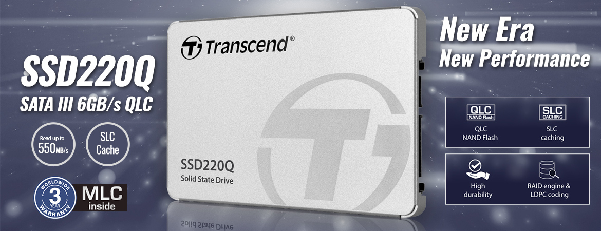 Transcend SSD220Q SSD SATA3 QLC 500GB